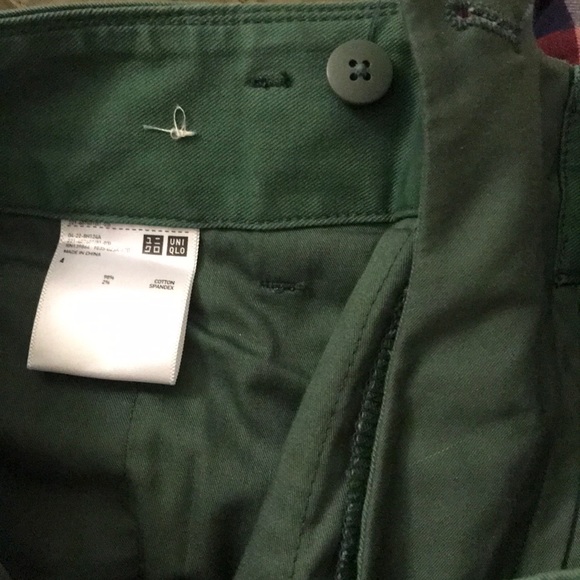 Uniqlo green wide leg pant - Picture 3 of 3